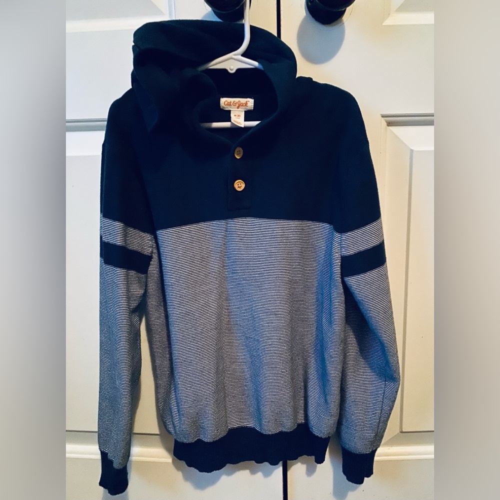 Kids Knit Hooded Sweater